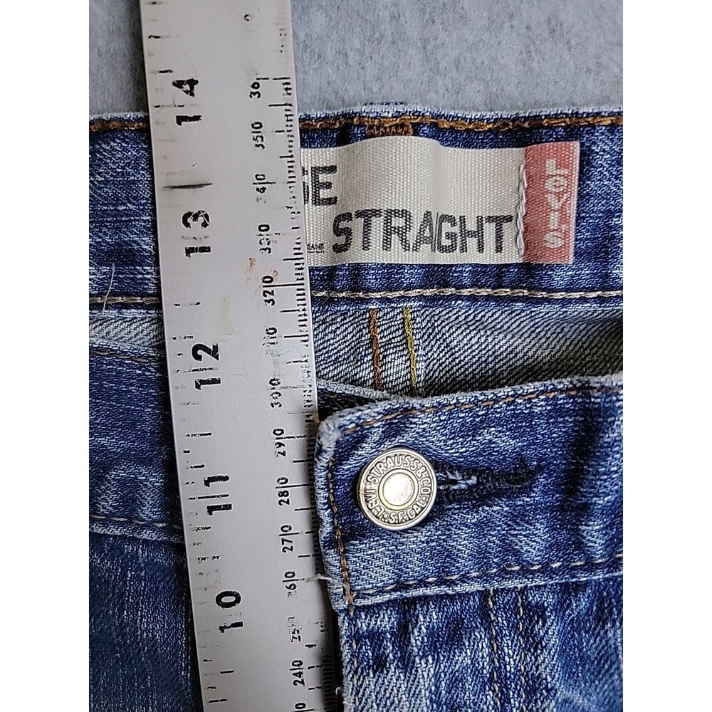 Vintage‎ Levis 569 Jeans Mens 34x30 (36x29) Loose Baggy Straight Distressed Blue - Picture 10 of 14